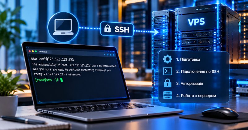 Як підключитися до VPS по SSH: покрокова інструкція